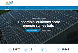 Un modèle de site duplicable pour les coopératives d’énergie citoyenne